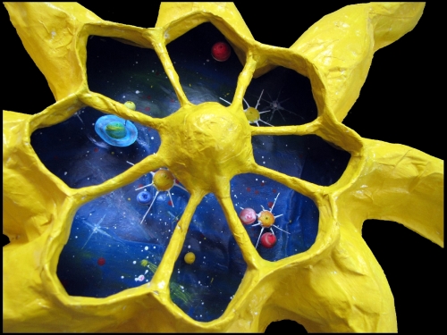 Detail - Universum - 3D-Objekt "Sonne"